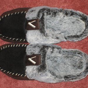 Vonmay Slippers -  size:medium  US: 7-8 -- UK - 5-6  ---  color;  Dark Brown  -